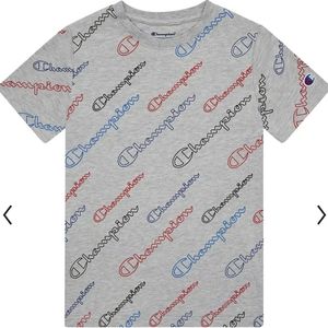 Boys Champion® Allover Print Tee Size L